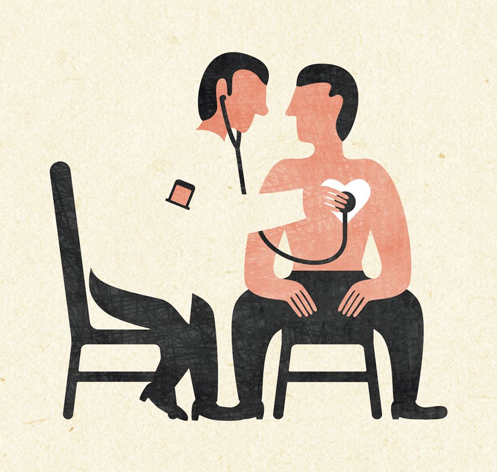 Terceira ilustração do projeto A Consulta.