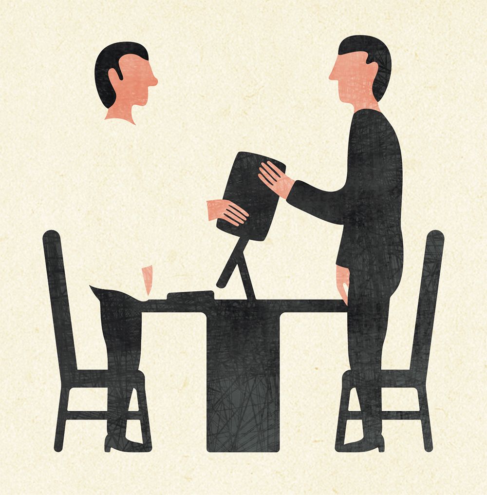 Primeira ilustração do projeto A Consulta.