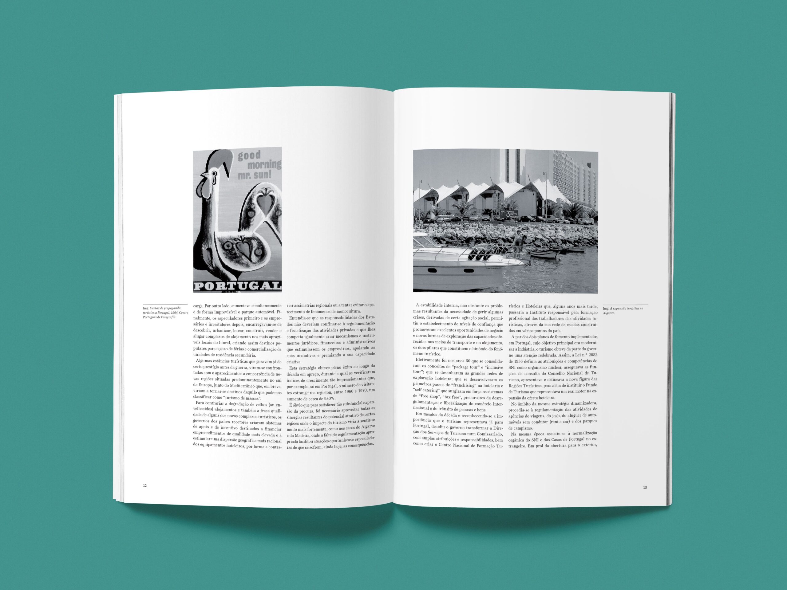 Interior do projeto revista sobre Turismo.