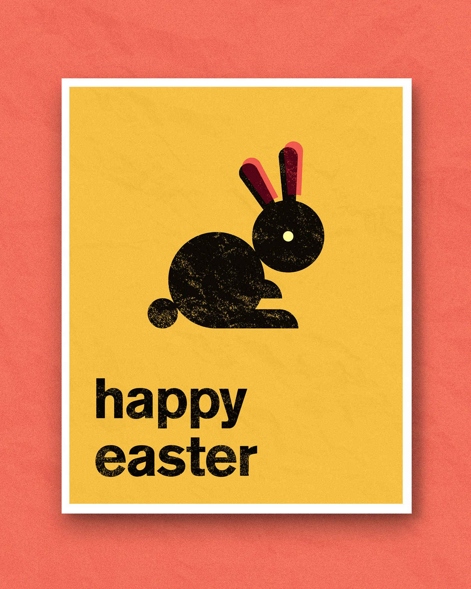 Poster da ilustração Happy Easter.
