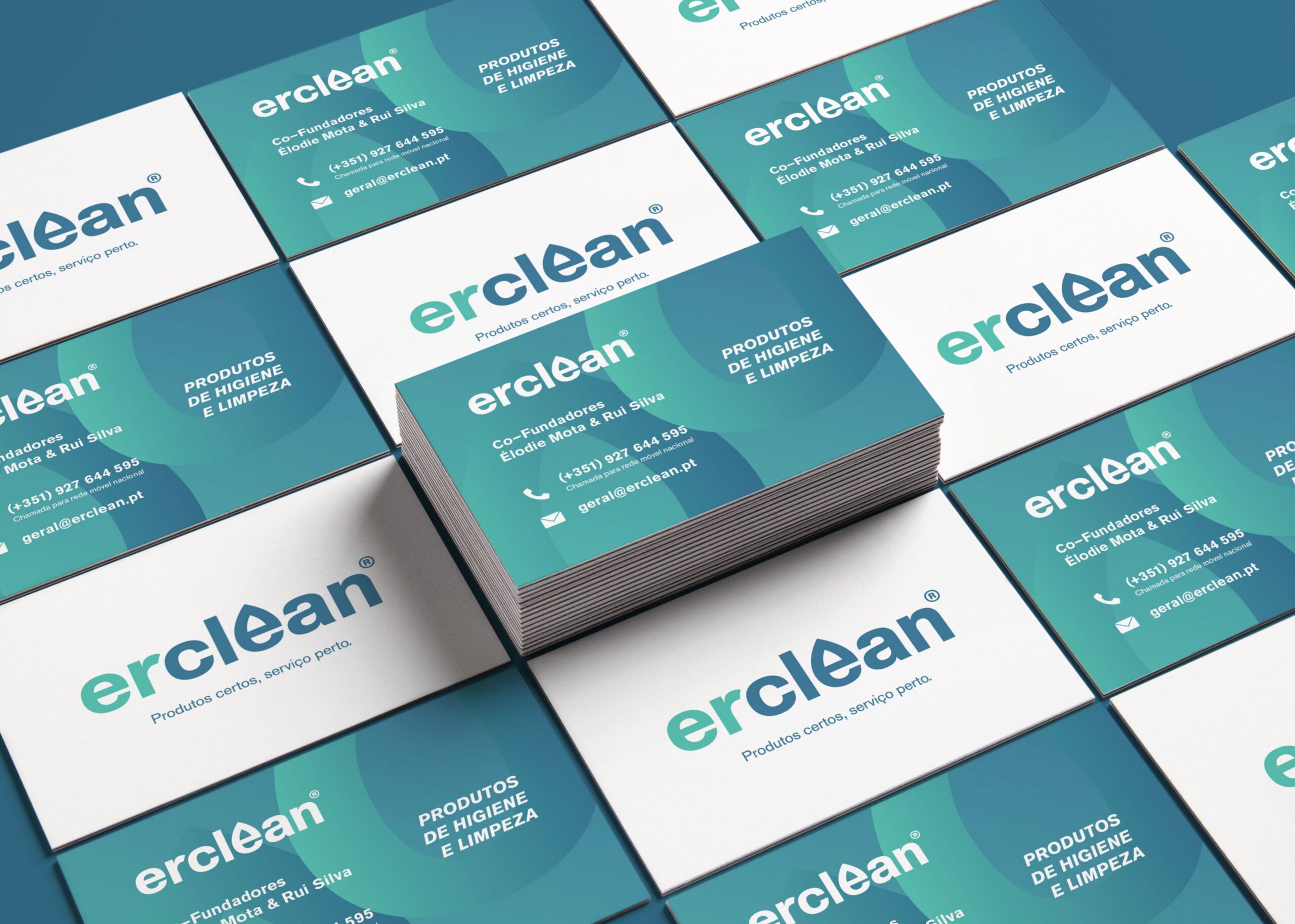 Cartões de visita ERClean.