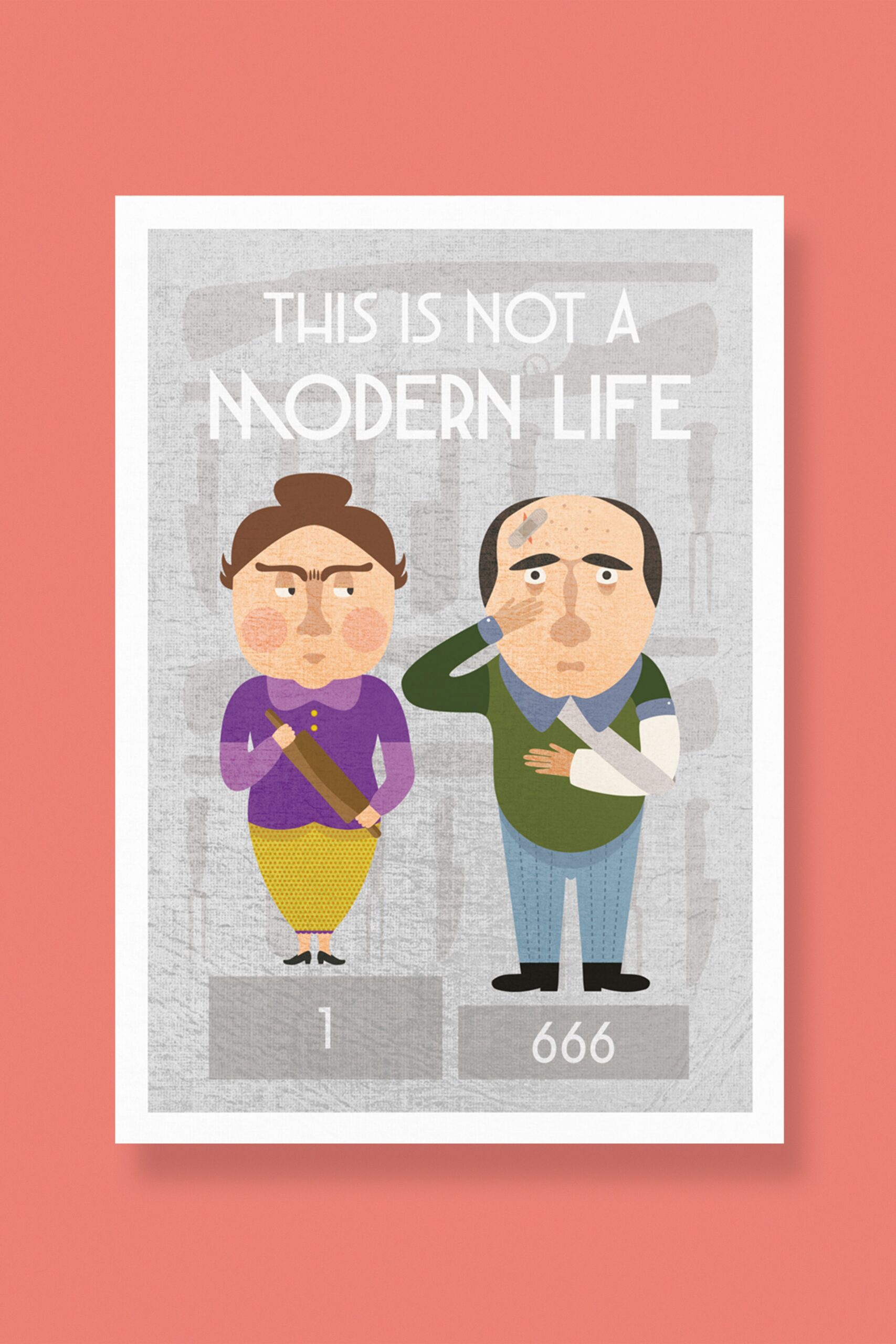 Primeira ilustração This Is Not A Modern Life.
